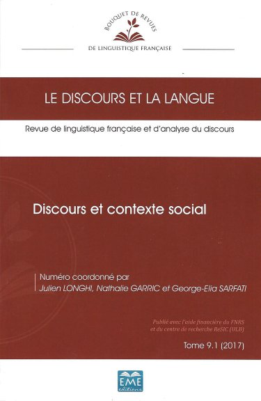 Le discours et la langue